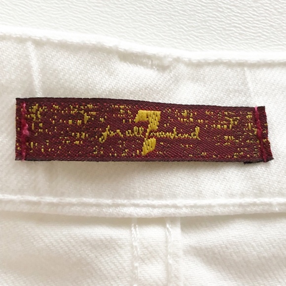 7FAM White Denim Jean Skirt Never Worn - Picture 8 of 8